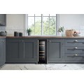 Rangemaster 18 Bottle Capacity 30cm Wide Dual Zone Wine Cooler - Black