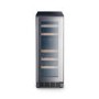 Rangemaster 168 Bottle Capacity Wide Dual Zone Wine Cooler - Stainless Steel