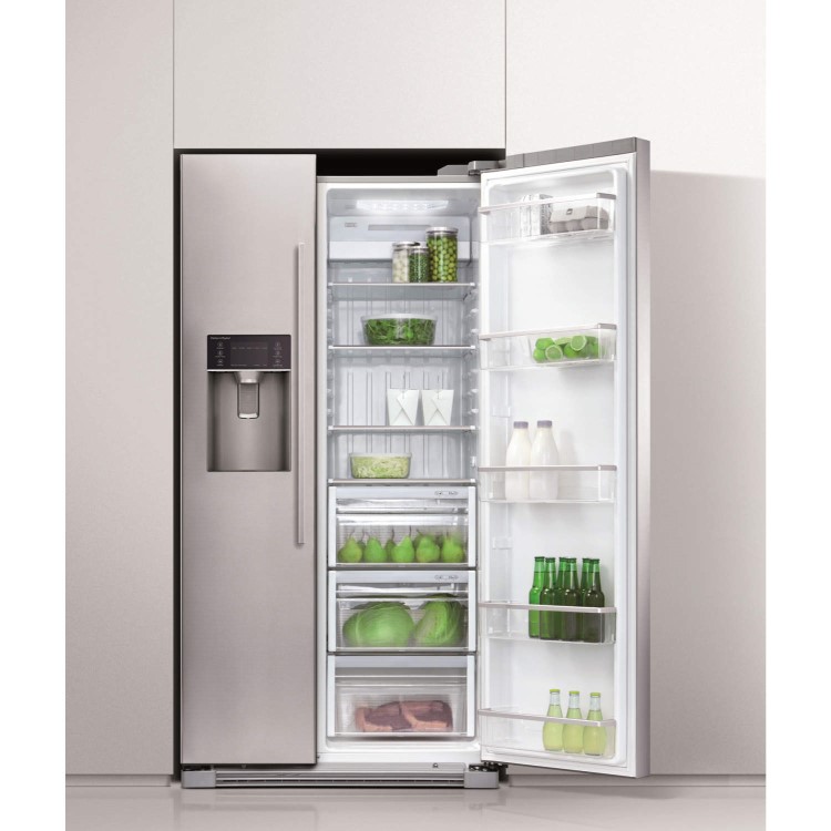 Fisher & Paykel RX611DUX1 24945 Side-by-side American Fridge Freezer With Ice And Water - Stainless Steel