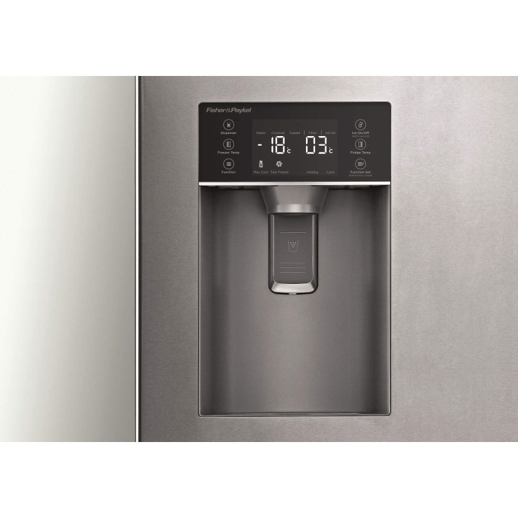 Fisher & Paykel RX611DUX1 24945 Side-by-side American Fridge Freezer With Ice And Water - Stainless Steel