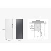 Samsung 323 Litre Tall Freestanding Freezer - Black