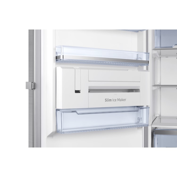 GRADE A1 - Samsung RZ32M71207F 60cm Wide Frost Free Freestanding Upright Freezer - Refined Steel
