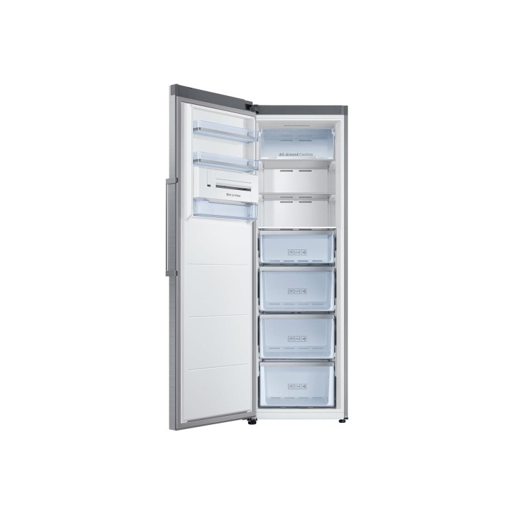 GRADE A1 - Samsung RZ32M71207F 60cm Wide Frost Free Freestanding Upright Freezer - Refined Steel
