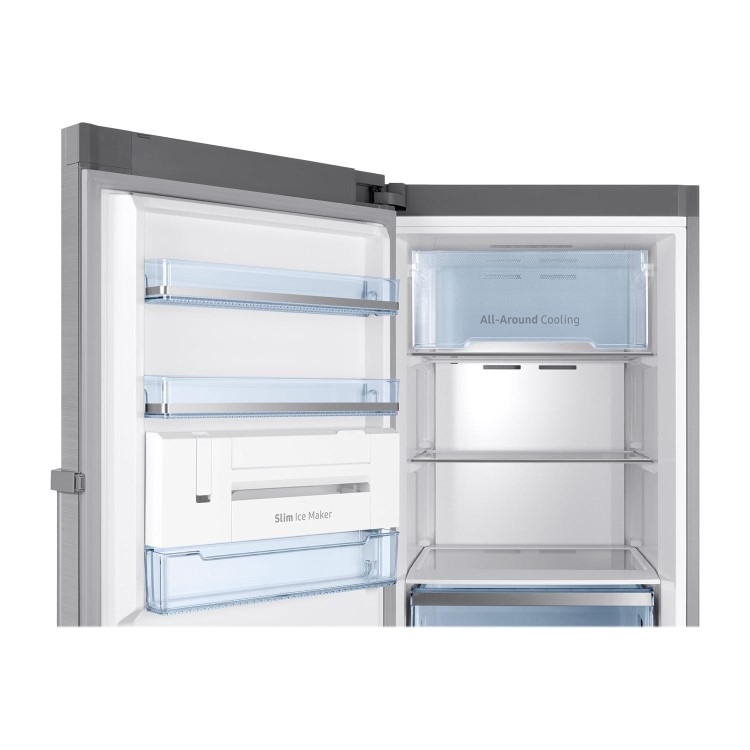 GRADE A1 - Samsung RZ32M71207F 60cm Wide Frost Free Freestanding Upright Freezer - Refined Steel