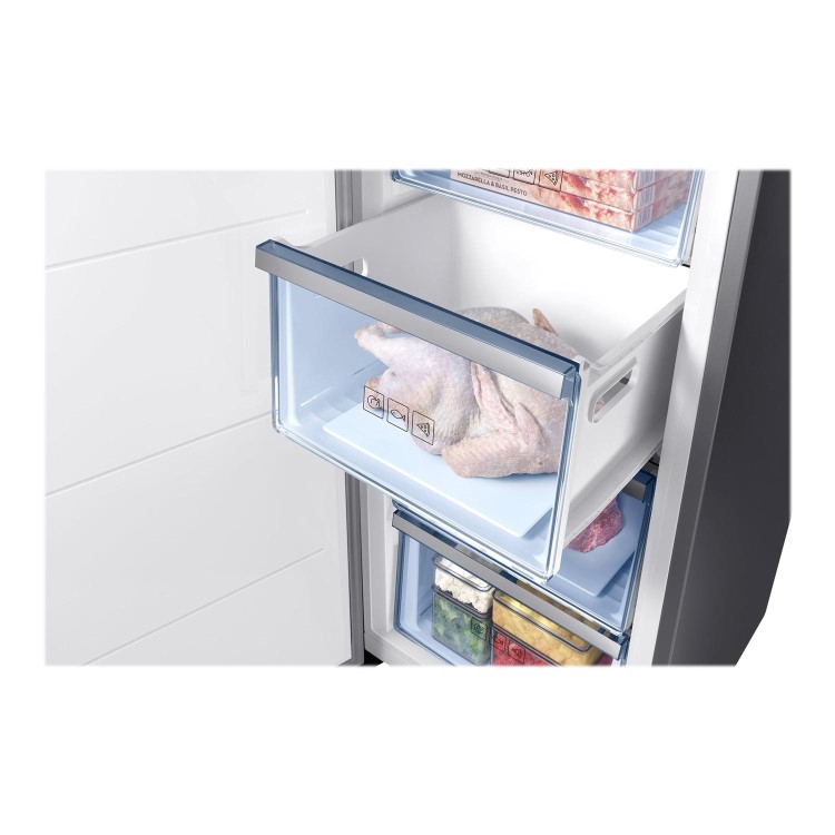 GRADE A1 - Samsung RZ32M71207F 60cm Wide Frost Free Freestanding Upright Freezer - Refined Steel