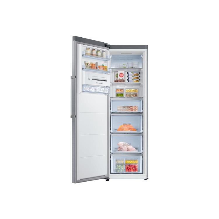 GRADE A1 - Samsung RZ32M71207F 60cm Wide Frost Free Freestanding Upright Freezer - Refined Steel