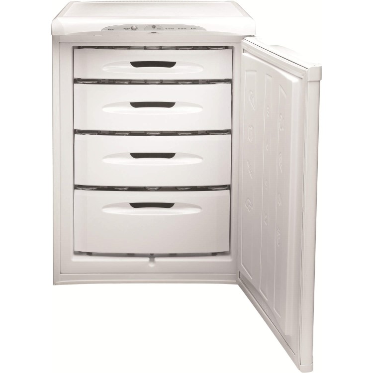 Hotpoint RZA36P 60cm Wide Freestanding Upright Under Counter Freezer - White