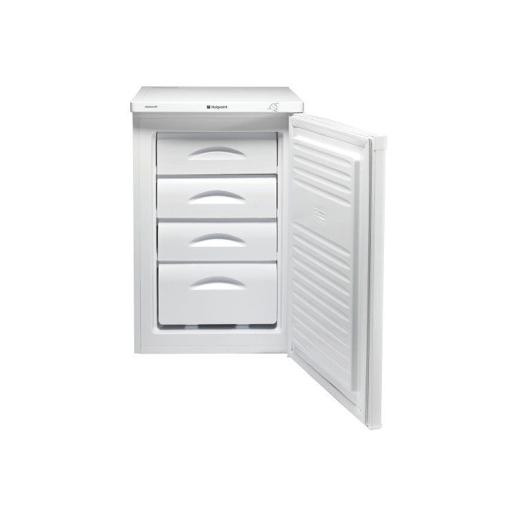 Hotpoint RZAAV22P1 55cm Wide Freestanding Upright Under Counter Freezer - White