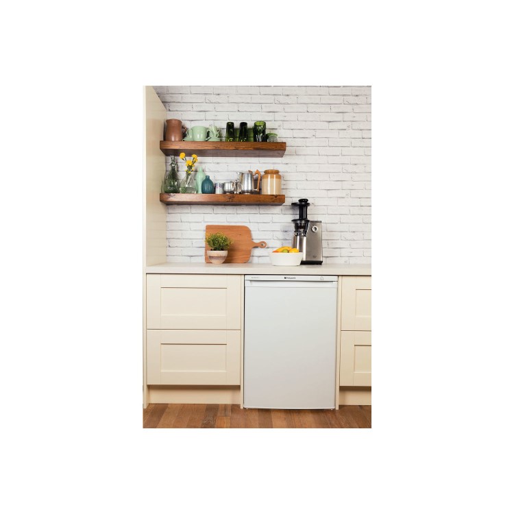 Hotpoint RZAAV22P1 55cm Wide Freestanding Upright Under Counter Freezer - White