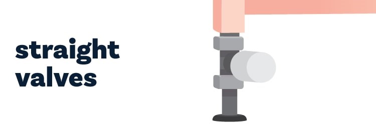 Straight Radiator Valves