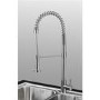 Taylor & Moore Royal Spring Neck Single Lever Stainless Steel Kitchen Tap with Pull out Nozzle Spray