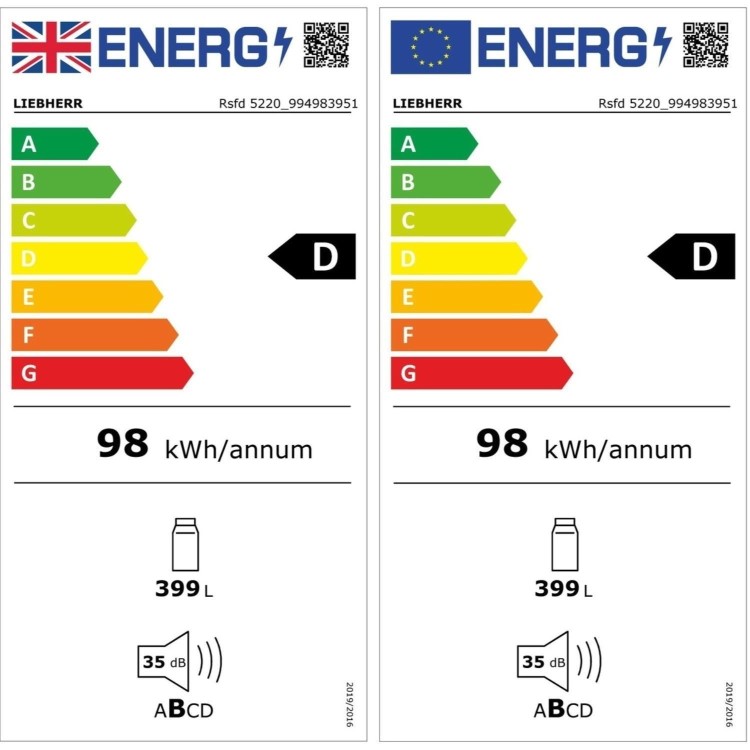 Liebherr 399 Litre Freestanding Larder Fridge - Silver