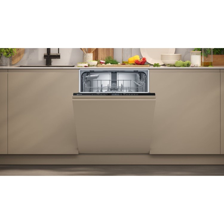 Neff N30 Integrated Dishwasher - Smart Wi-Fi C-rated Black Control Panel