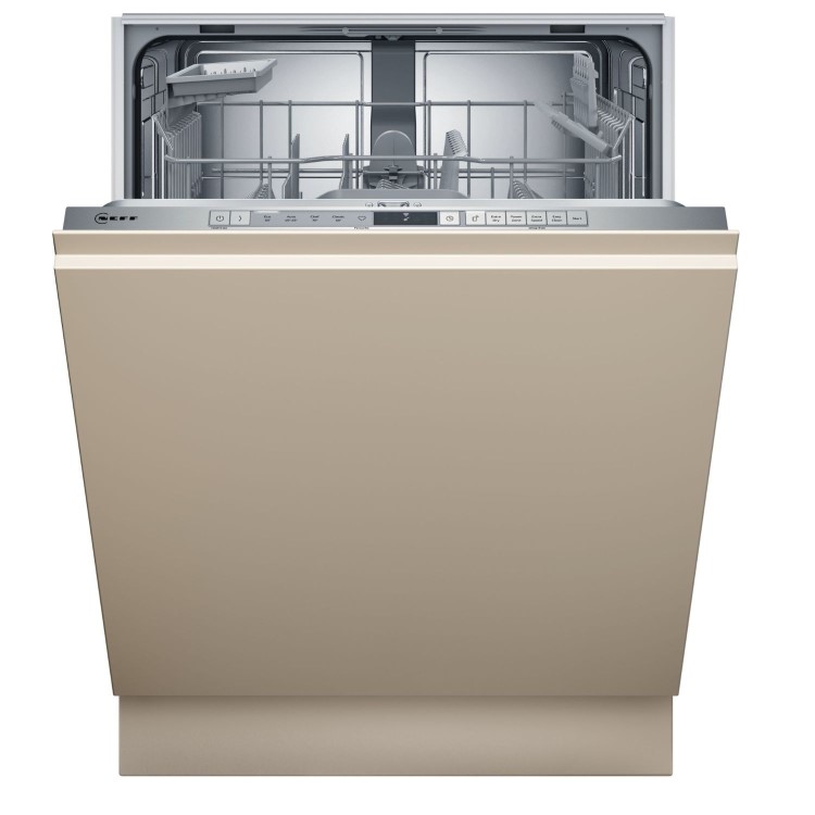 Neff N 30 Integrated Dishwasher - Smart Wi-Fi, D-Rated, Silver control panel