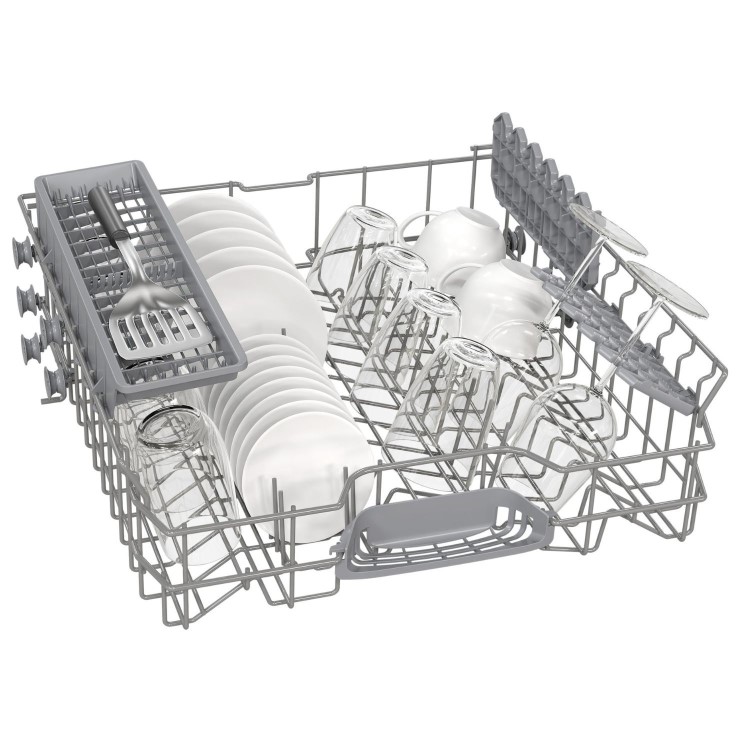 Neff N 50 Integrated Dishwasher - Smart, C-rated, Silver control panel