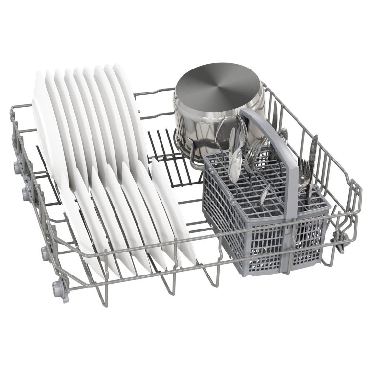 Neff N 50 Integrated Dishwasher - Smart, C-rated, Silver control panel