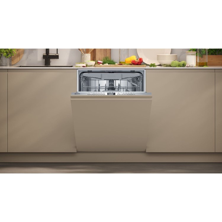 Neff N50 Integrated Dishwasher - Smart Wi-Fi C-rated Silver Control Panel