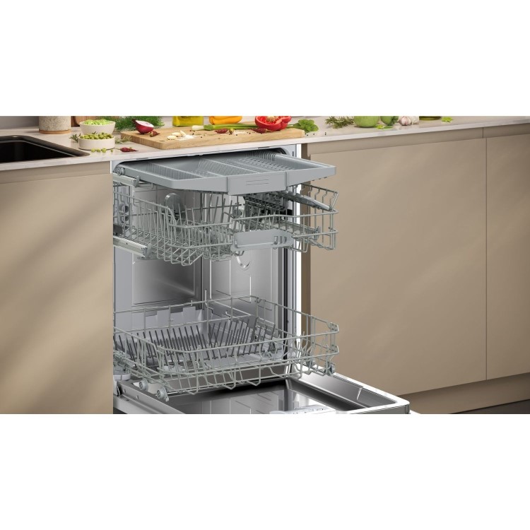 Neff N50 Integrated Dishwasher - Smart Wi-Fi C-rated Silver Control Panel