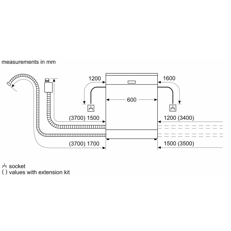 Neff N 50 Integrated Dishwasher - Smart, C-rated, Silver control panel