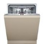 Neff N 50 Integrated Dishwasher - Smart, C-rated, Silver control panel