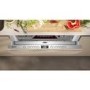 Neff N 50 Integrated Dishwasher - Smart, C-rated, Silver control panel