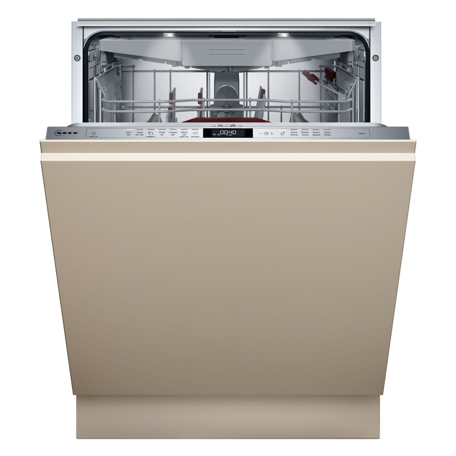 Neff Silver N70 Integrated Dishwasher - Smart Wi-Fi A-Rated Control Panel