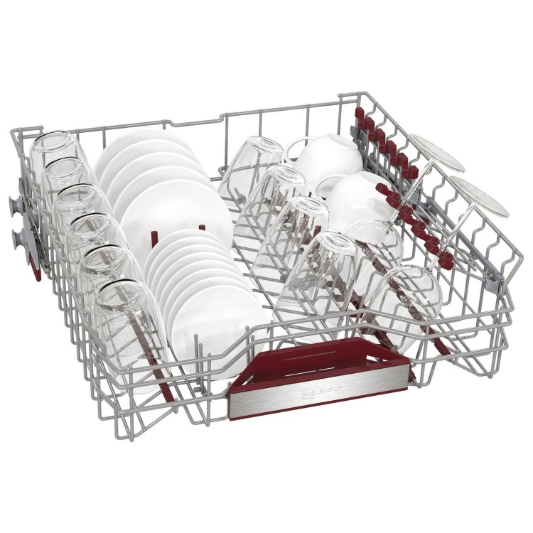 Neff N70 Integrated Dishwasher -  Smart Wi-Fi D-Rated Silver control panel