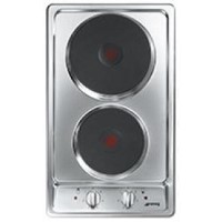 Smeg S232XC Cucina 30cm 2 Plate Stainless Steel Ceramic Hob