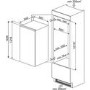 Smeg S3C120P1 123x54cm 187L Intergrated In-Column Fridge - Sliding Rail