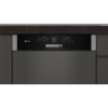 Neff S416T80S0G 14 Place Semi Integrated Dishwasher - Black Control Panel