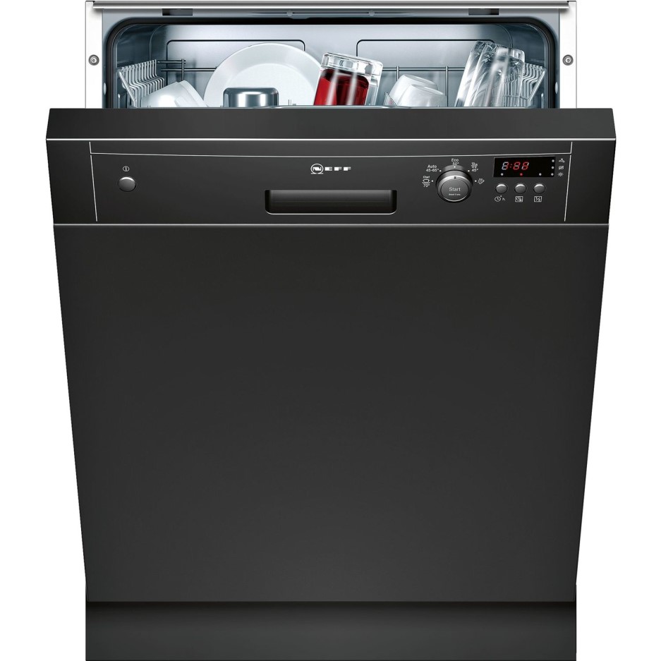 Neff S41E50S1GB 12 Place Semi Integrated Dishwasher Black Control