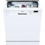 Neff S41E50W1GB 12 Place Semi Integrated Dishwasher With White Panel