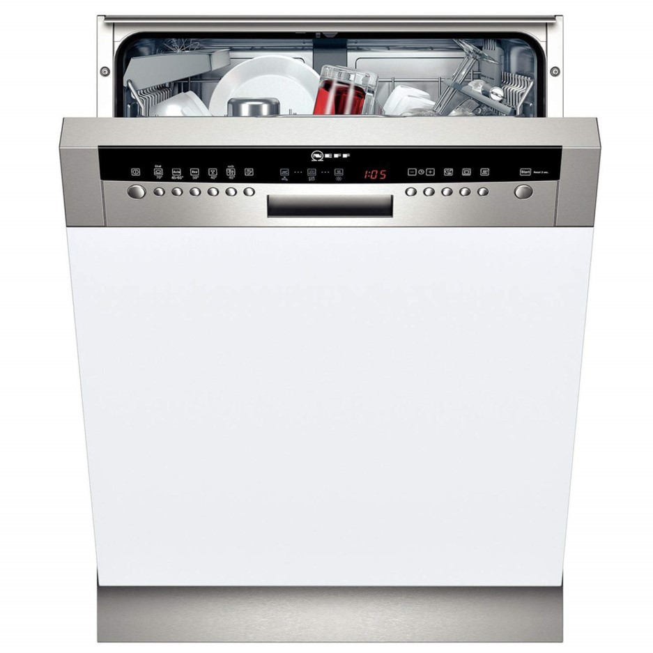 Neff S41M63N1GB 13 Place Semi Integrated Dishwasher With Stainless