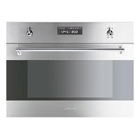 Smeg S45MCX2 Classic Compact Integrated Combination Microwave Oven Stainless Steel