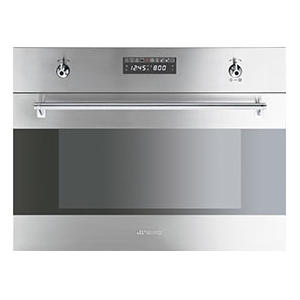 Smeg S45MCX2 Classic Compact Integrated Combination Microwave Oven Stainless Steel
