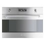 Smeg S45MCX2 Classic Compact Integrated Combination Microwave Oven Stainless Steel