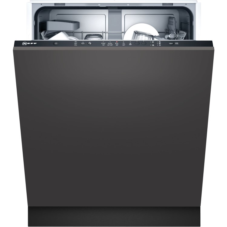 Neff N30 Integrated Dishwasher - Black Control Panel