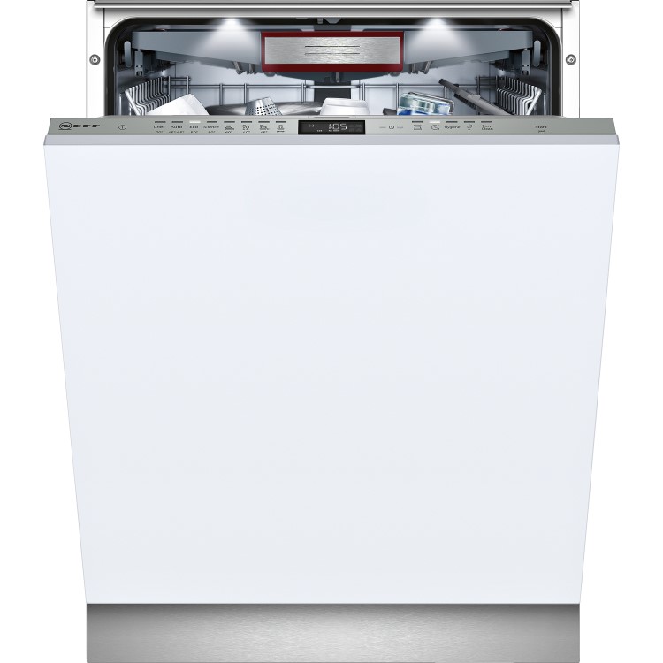GRADE A1 - Neff S515T80D0G Ultra Energy Efficient 14 Place Fully Integrated Dishwasher With Cutlery Tray Zeolith Technology