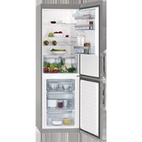 AEG S53620CSX2 Freestanding Fridge Freezer in Silver+Stainless Steel Door with Antifingerprint