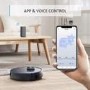 Tesvor S6-black Robot Vacuum Cleaner Laser Navigation 2700Pa Auto-Charging Floor Carpet Sweeping and Mopping