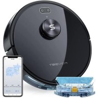 Tesvor S6-black Robot Vacuum Cleaner Laser Navigation 2700Pa Auto-Charging Floor Carpet Sweeping and Mopping