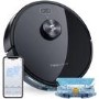 Tesvor S6-black Robot Vacuum Cleaner Laser Navigation 2700Pa Auto-Charging Floor Carpet Sweeping and Mopping