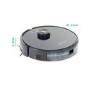 Tesvor S6-black Robot Vacuum Cleaner Laser Navigation 2700Pa Auto-Charging Floor Carpet Sweeping and Mopping