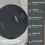 Tesvor S6-black Robot Vacuum Cleaner Laser Navigation 2700Pa Auto-Charging Floor Carpet Sweeping and Mopping