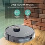Tesvor S6-black Robot Vacuum Cleaner Laser Navigation 2700Pa Auto-Charging Floor Carpet Sweeping and Mopping
