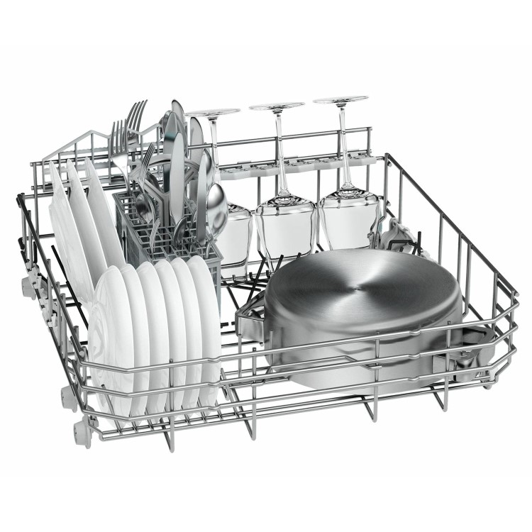 GRADE A1 - Neff S66M64M1EU 8 Place Semi Integrated Compact Dishwasher - Stainless Steel Door