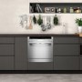 GRADE A1 - Neff S66M64M1EU 8 Place Semi Integrated Compact Dishwasher - Stainless Steel Door