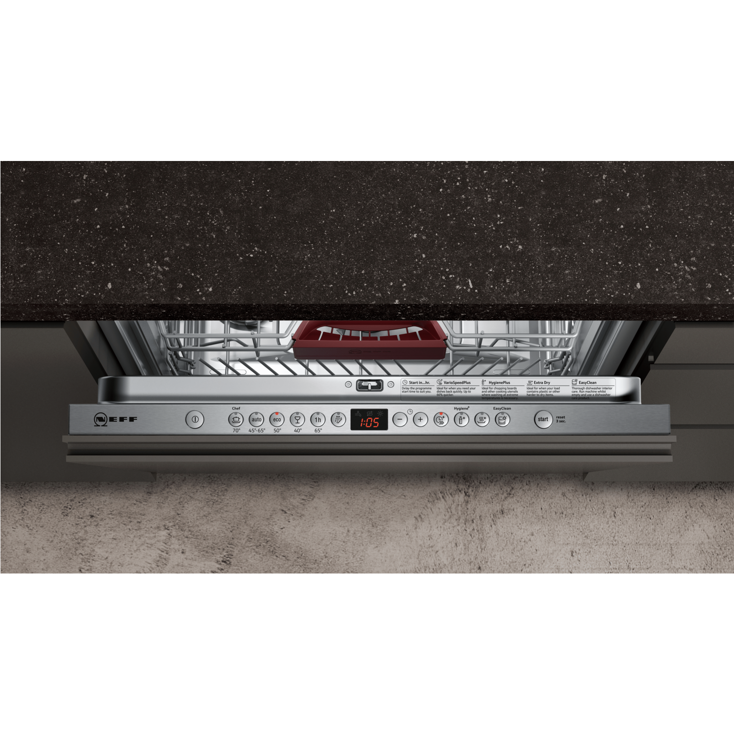 Neff S723M60X1G N50 14 Place ExtraHeight Fully Integrated Dishwasher