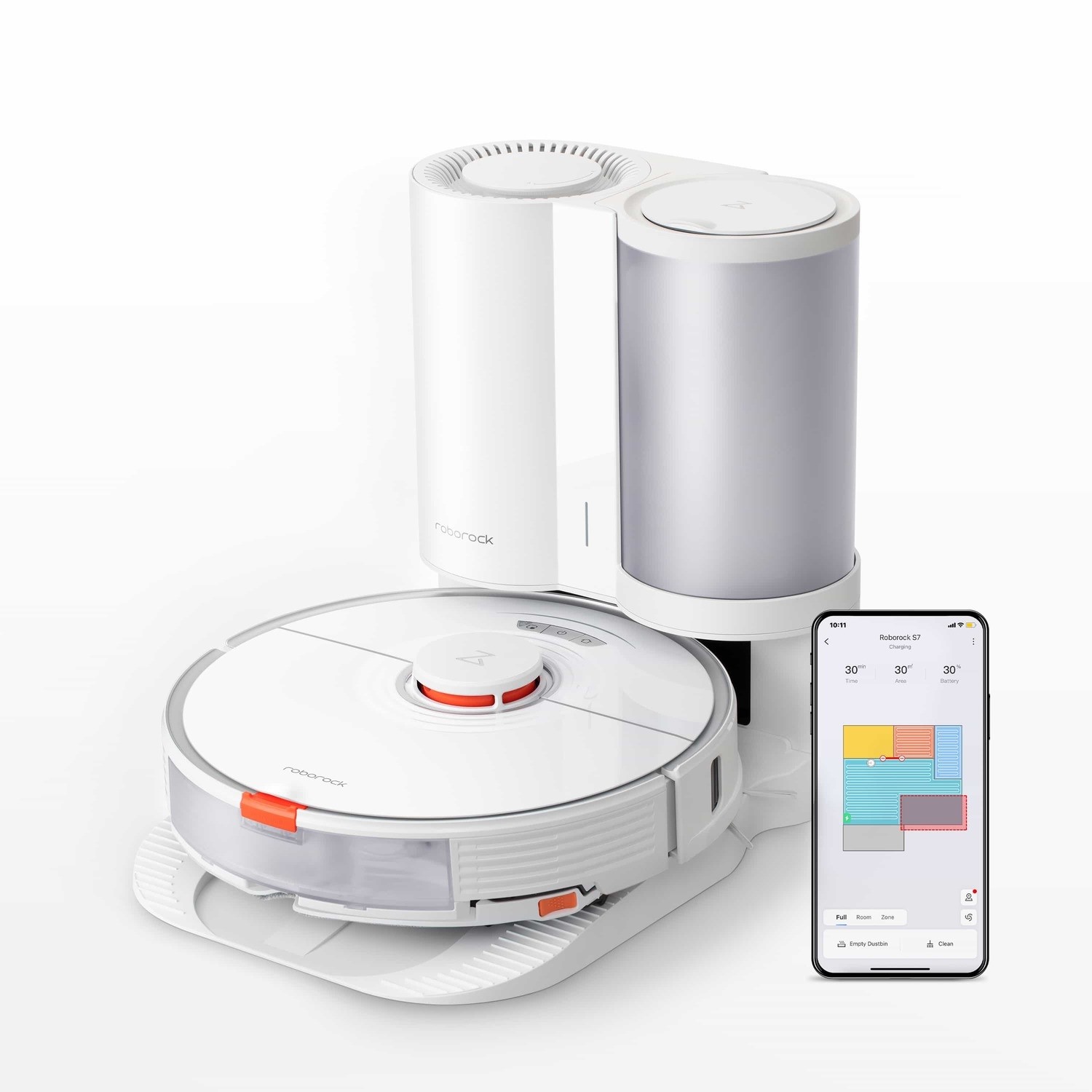 Xiaomi Roborock S7 Robot Vacuum Cleaner & Enhanced Sonic Mop 2500 PA with Laser Navigation and Voice