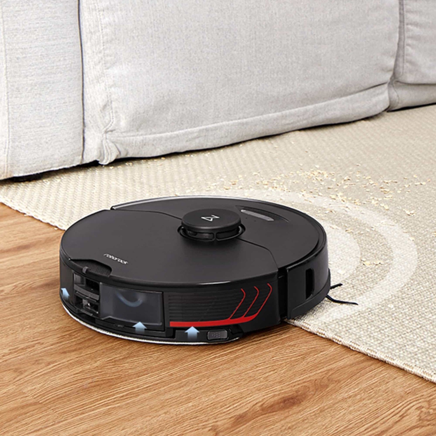 Roborock S7 MaxV Ultra Robot Vacuum Cleaner with SelfEmptying and SeldCleaning Station Black